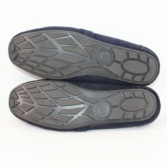 Gerpa Mens Sz 11.5M Navy Blue Leather Suede Buckle Slide On Driving Loafers Shoe - Picture 12 of 12